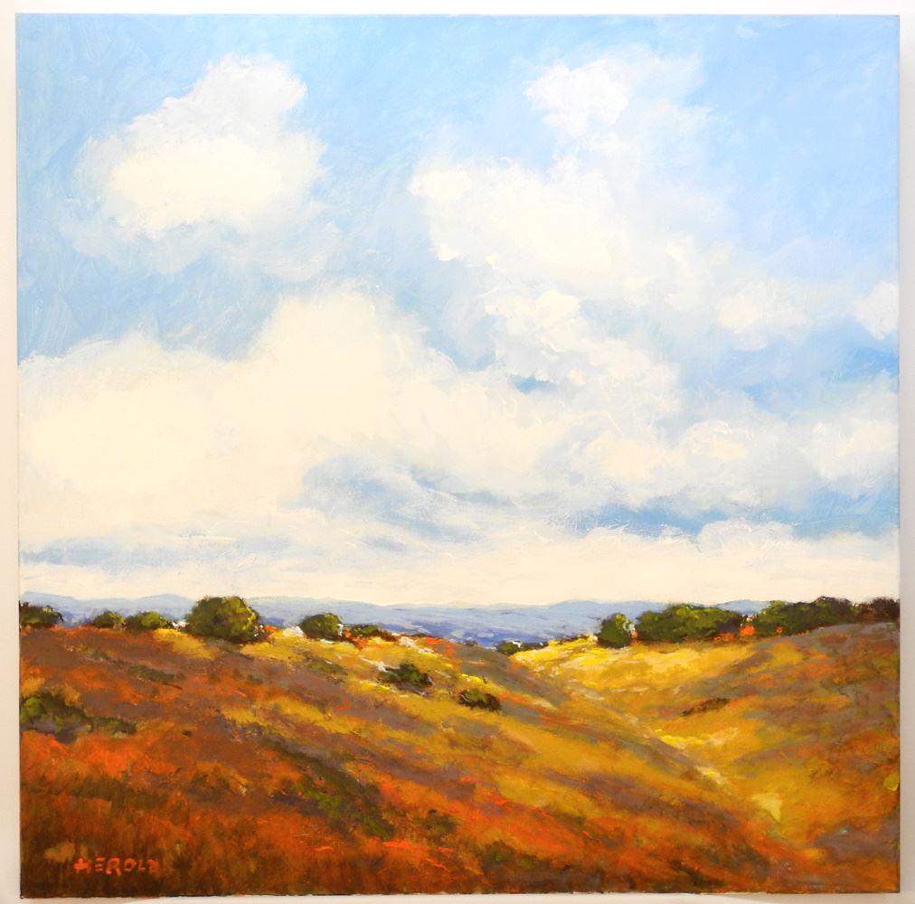 Oil on Canvas Signed (Hans) Herold, 36' x 36", "Autumn Colors". (1 of 5)