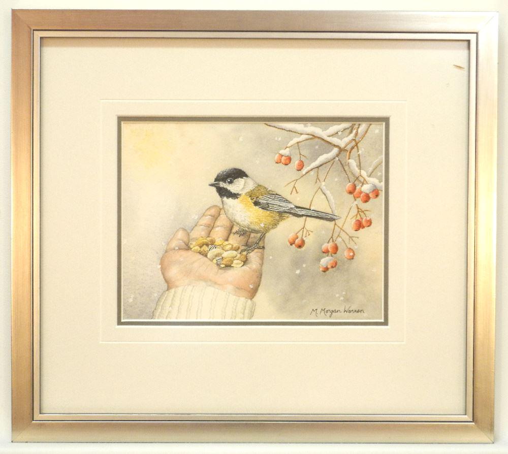Watercolour Signed M. Morgan Warren, 6 3/4" X 8 7/8", "Trust". (1 of 5)