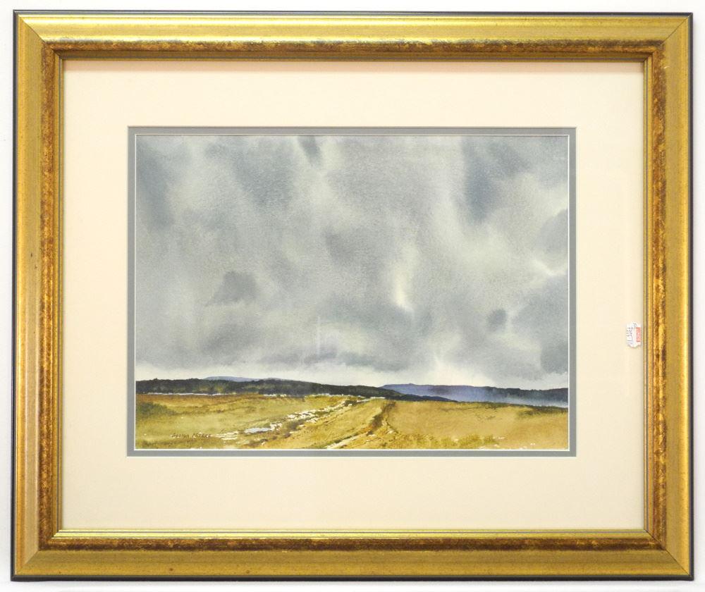 Watercolour signed Gordon Peters (RCA), 10 5/8 x 14 5/8", "Late Spring". (1 of 5)