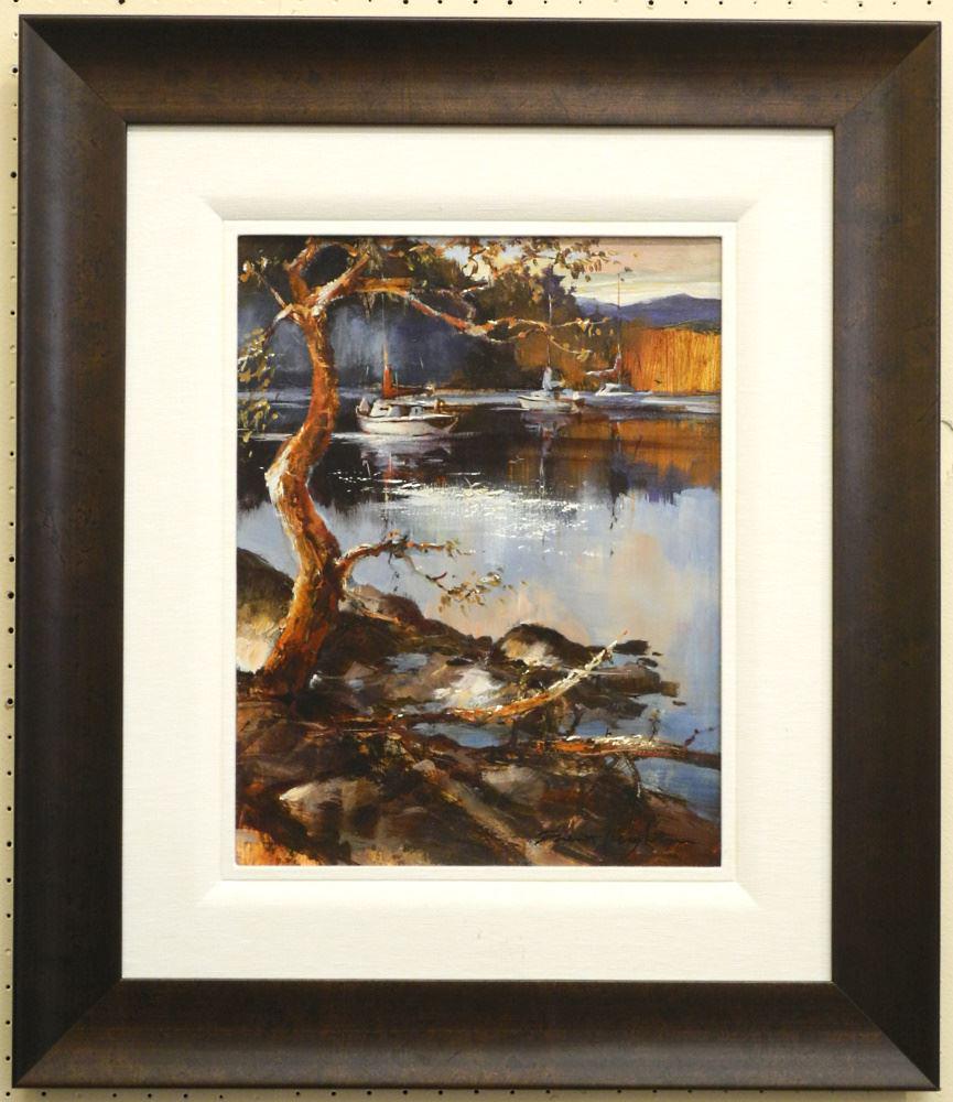 Acrylic on Canvas signed Brent Heighton, 18" x 14", "Tucked Away". (1 of 4)