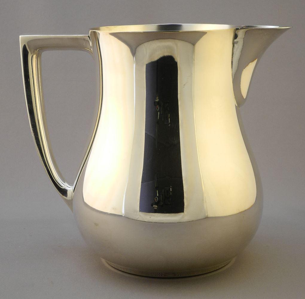 Bristol Silver Plated Ice Water Pitcher, 6 7/8"h. (1 of 3)