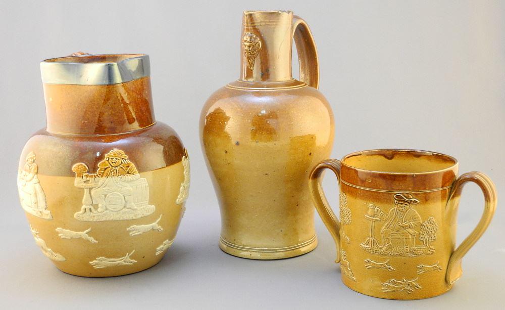 3 Stoneware Vessels; Doulton Lambeth & 2 Others. (1 of 4)