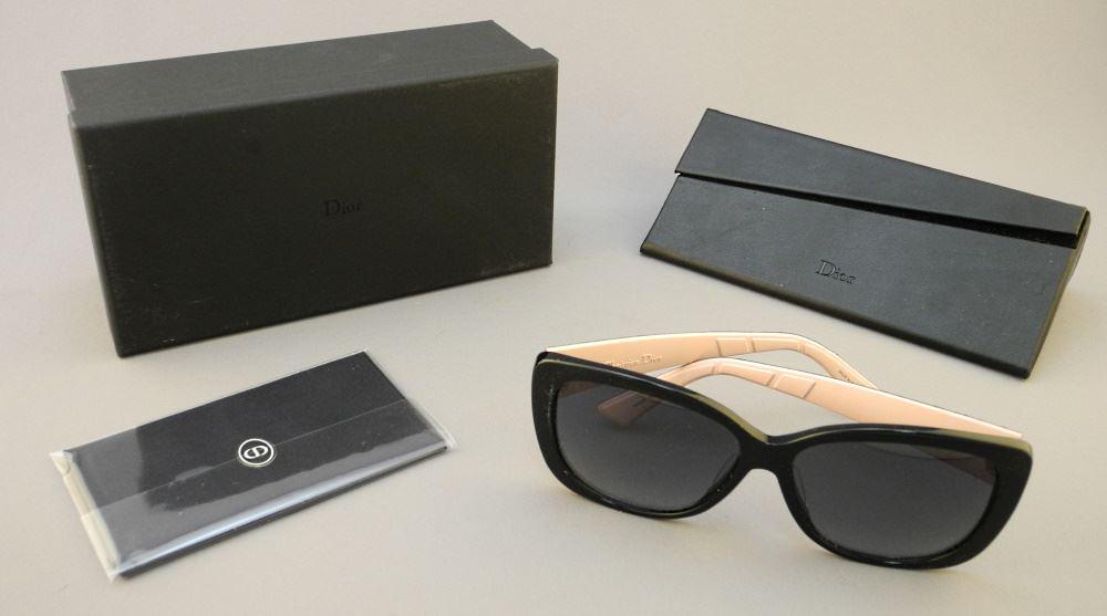Pair of Dior Sunglasses with Case and Box. (1 of 8)