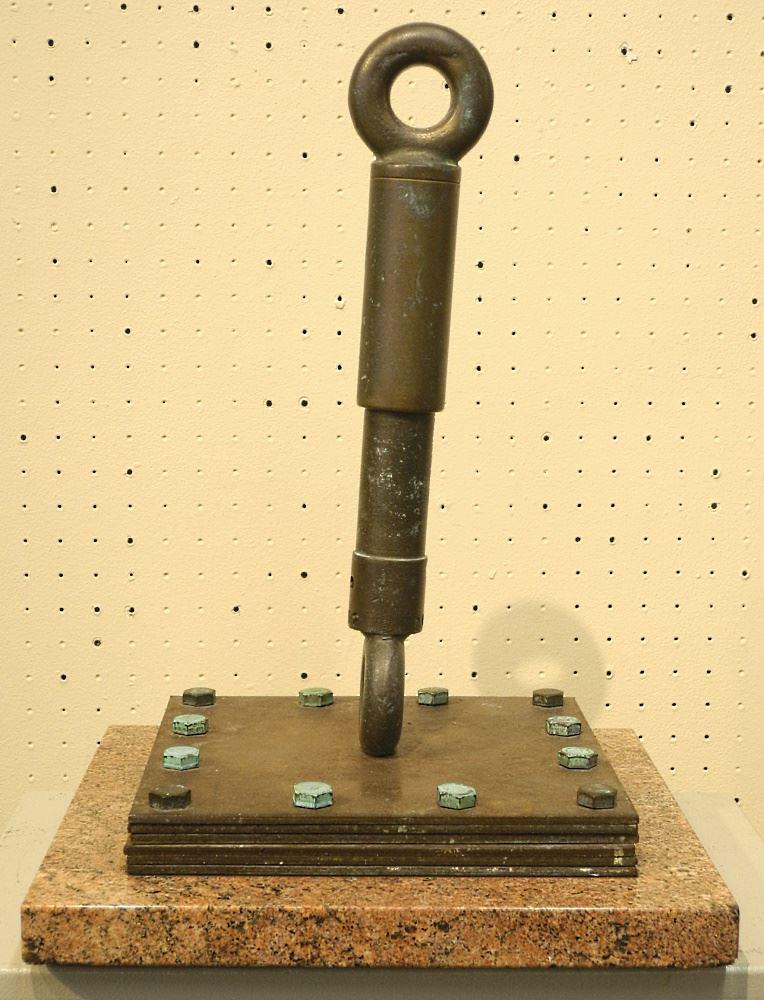 Bronze Assembly on Marble Base Signed Darcy (Gould) 2012, 18 1/4 x 13 1/2 x 13 1/2": Bronze Assembly on Marble Base Signed Darcy (Gould) 2012, 18 1/4 x 13 1/2 x 13 1/2"
