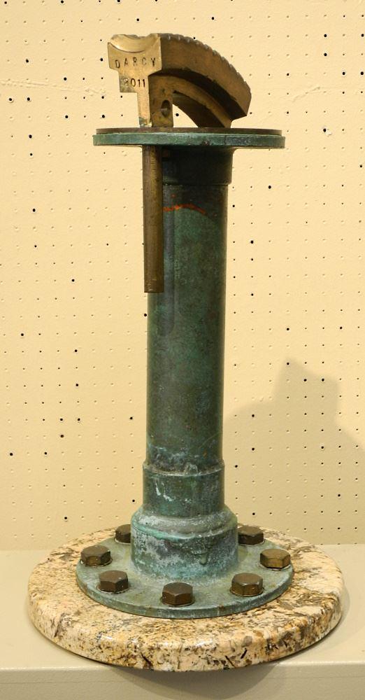 Bronze & Copper Assembly on Marble Base Signed Darcy (Gould) 2011, 23 x 13" Diameter (1 of 9)