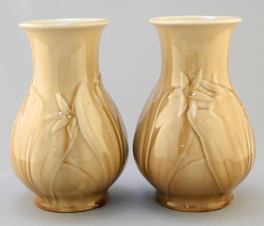 Pair of Rookwood Vases, Impressed LN 6830, 6 7/8". (1 of 8)