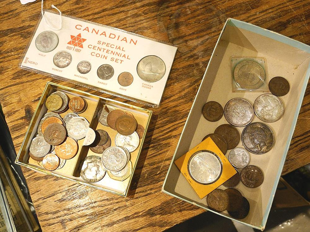 Collection of Mostly Canadian & Other Coins Incl. Centennial Set, 3 CDN & 1 US Dollars. (1 of 1)