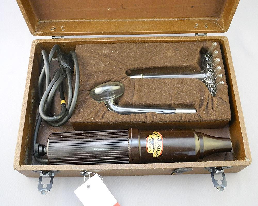 Vintage Charles Branston Ltd Toronto Electrotherapy Device in case. (missing handle). (1 of 4)