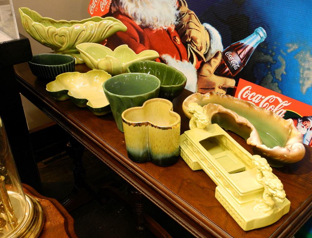 Collection of Green American Pottery:Hull/Roselane/Lane & Co.Banner Etc. (1 of 1)