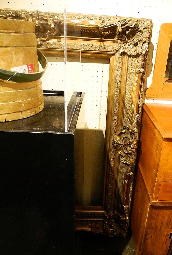 Ornate Gilt Frame, Receives 28 1/4" x 34 1/8" Stretcher.: Ornate Gilt Frame, Receives 28 1/4" x 34 1/8" Stretcher.