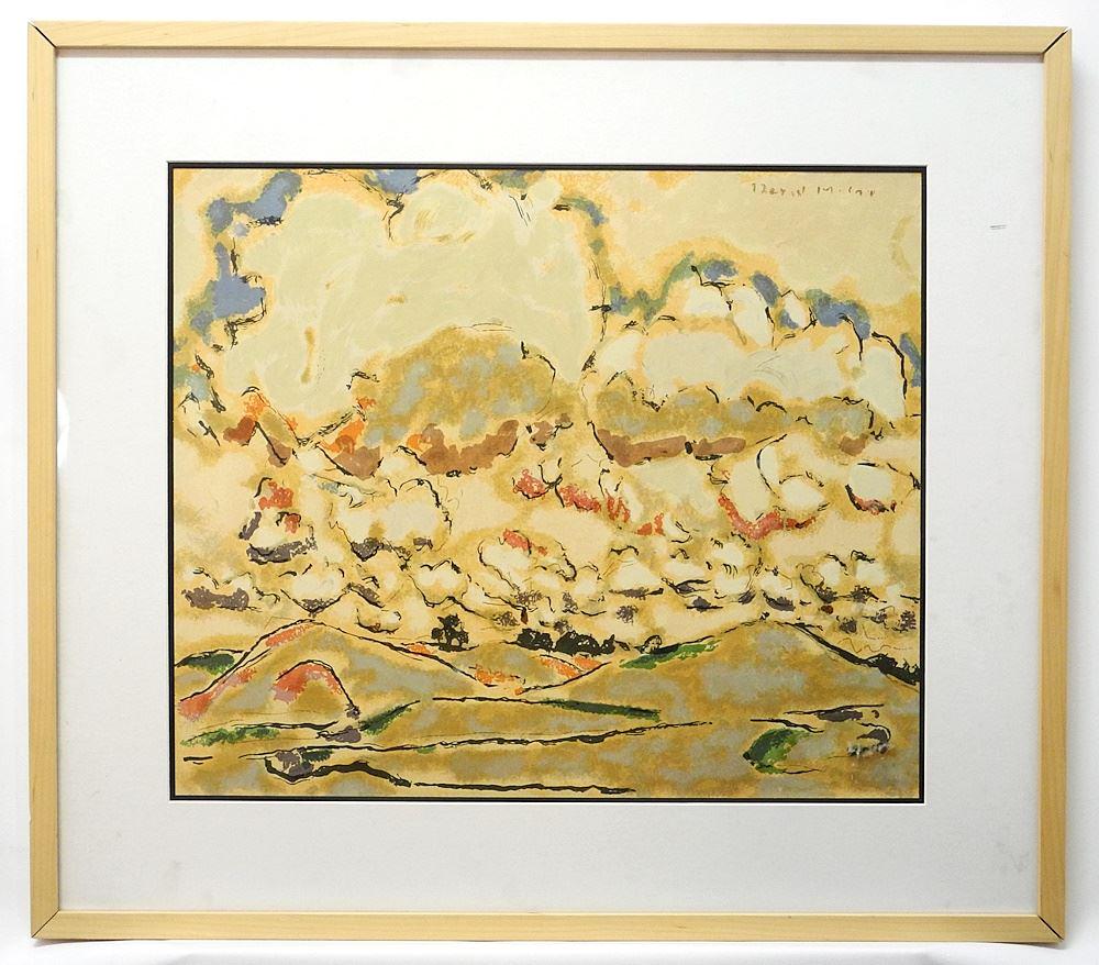 Mark Graf Serigraph after David Milne, 17 3/4" x 21", "Clouds" ed. 88. (1 of 3)