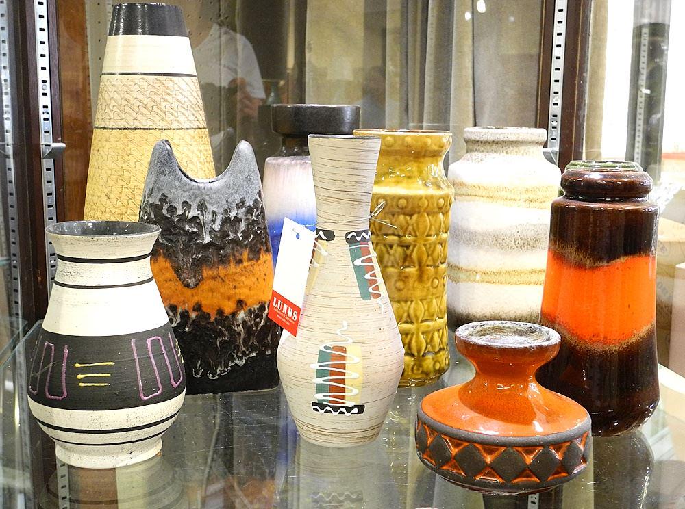 Collection of 10 West German Pottery Vases, 3 1/2" - 12 1/2"H. (1 of 1)