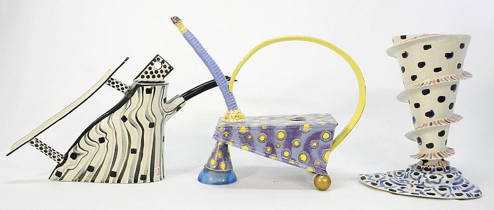 3 Ceramic Vessels signed G.(Gary) Merkel, 9 1/4" - 12 1/4"H. (1 of 7)