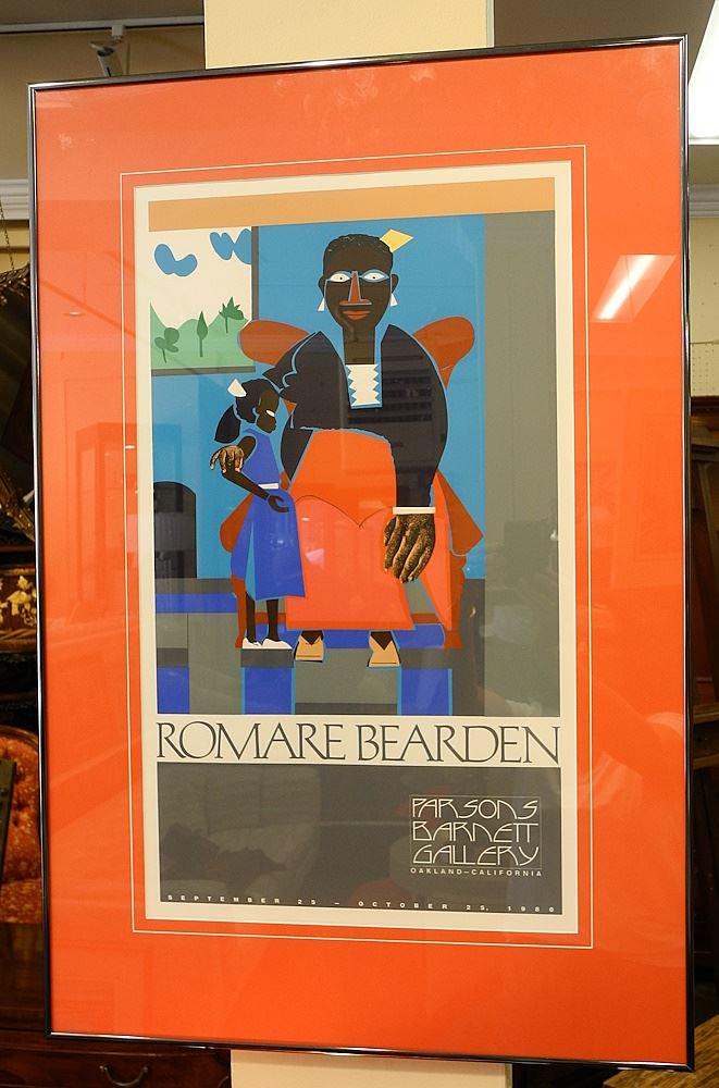Parsons Barnett Gallery Romare Bearden 1980 Exhibition Poster, 26" x 15". (1 of 1)