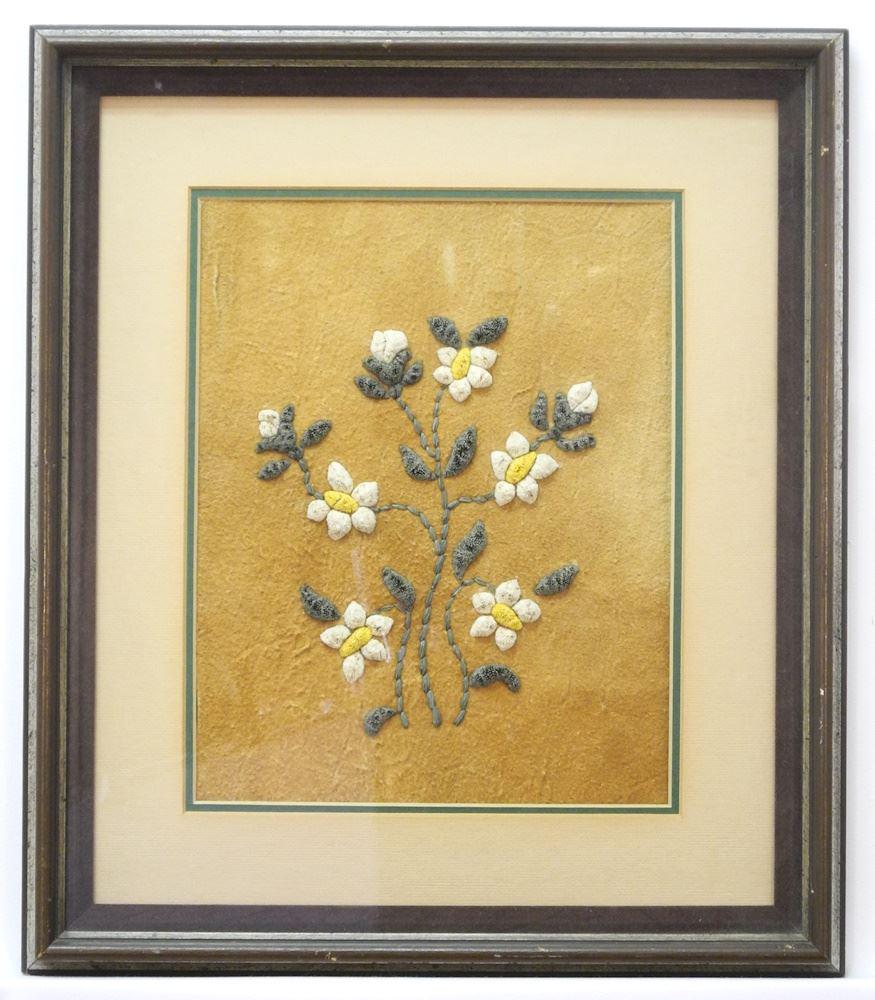 Northwest Territories Moose Hair Tufting, C.1980, 11 1/2" x 9". (1 of 2)