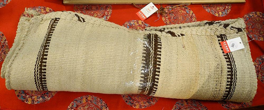 2 Turkish Grain Sacks, 2'9" x 2'4", and 3'6" x 2'6".: 2 Turkish Grain Sacks, 2'9" x 2'4", and 3'6" x 2'6".