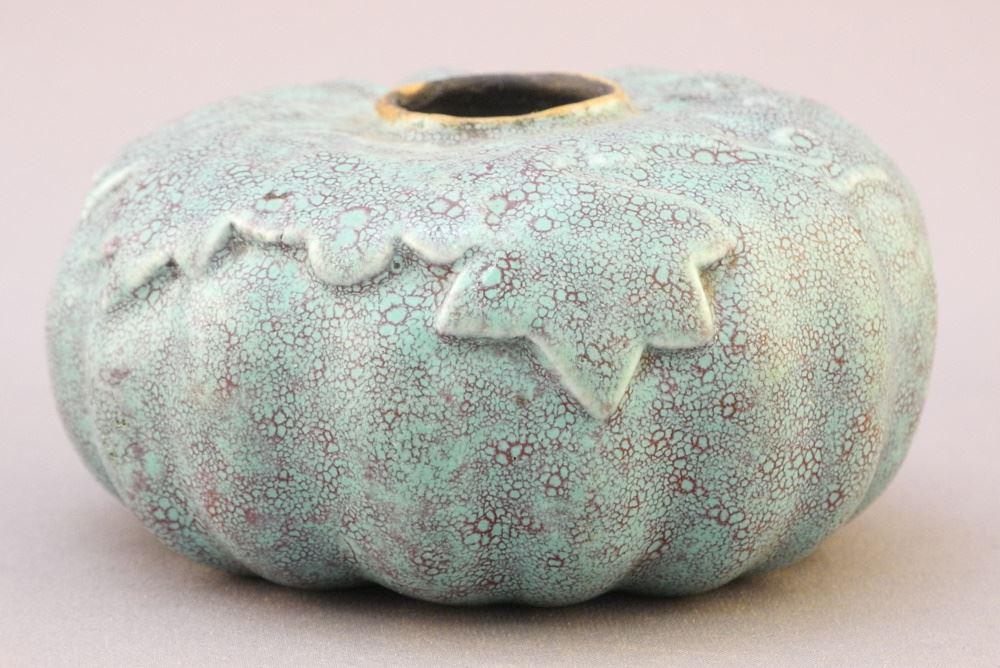 Chinese Robin's Egg Blue "Gourd" Brush Washer, 1 3/8 x 2 7/8" Diameter (1 of 7)