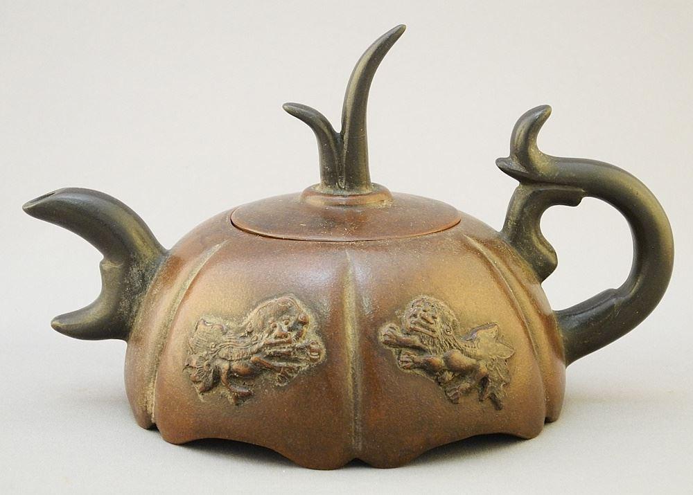 Yixing Ware Teapot, 7"L. (1 of 4)