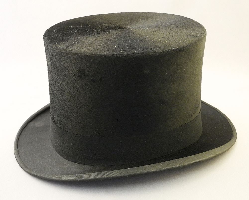 Henry Heath Beaver Fur Top Hat, W&J Wilson Victoria, Size 7 1/8. (1 of 6)