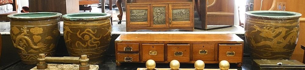 Set of Three "Egg Crate" Jardinieres 17" diam. (1 of 4)