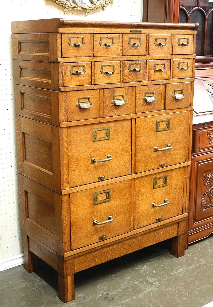 The Office Specialty Mfg.Co.Ltd. 5 Section Files on Stand, 4'4". (1 of 6)