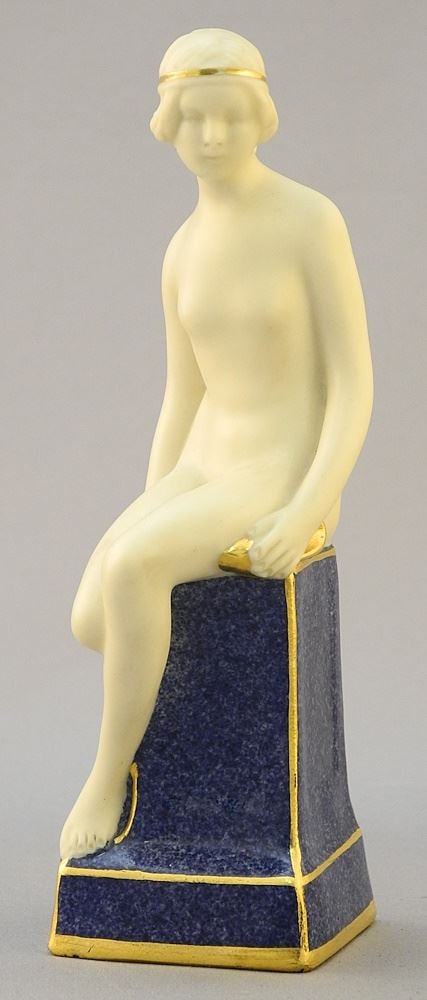 Royal Worcester Porcelain Figurine, 5/8"H. (1 of 4)