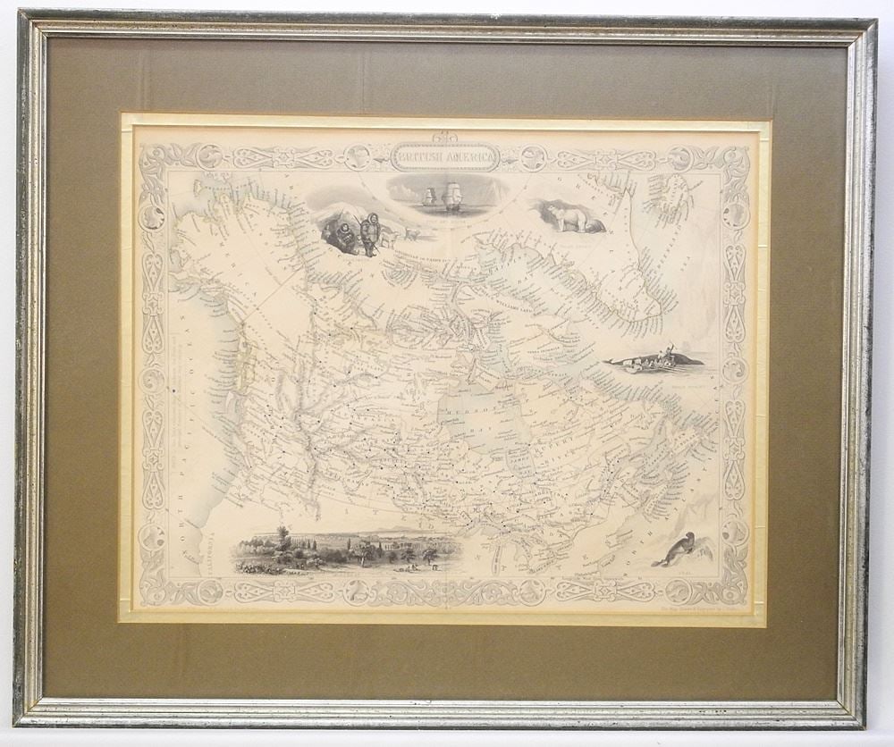 "British America" Map by J.Rapkin, 10" x 13". (1 of 2)