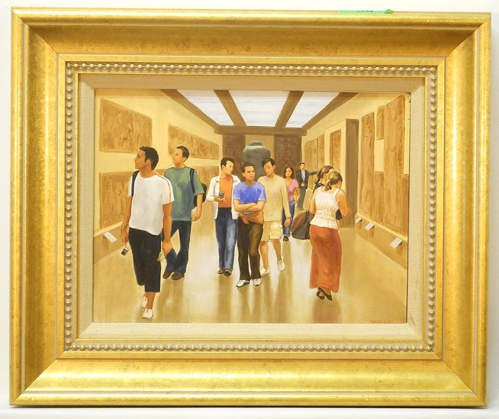 Oil on Panel signed Manish 2007, 9" x 12", "Mesopotamian Gallery". (1 of 6)