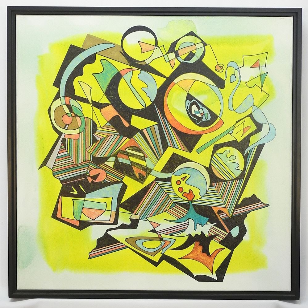 Acrylic on Canvas by Leadbeater Roy, 24" x 24", "Untitled #1". (1 of 6)