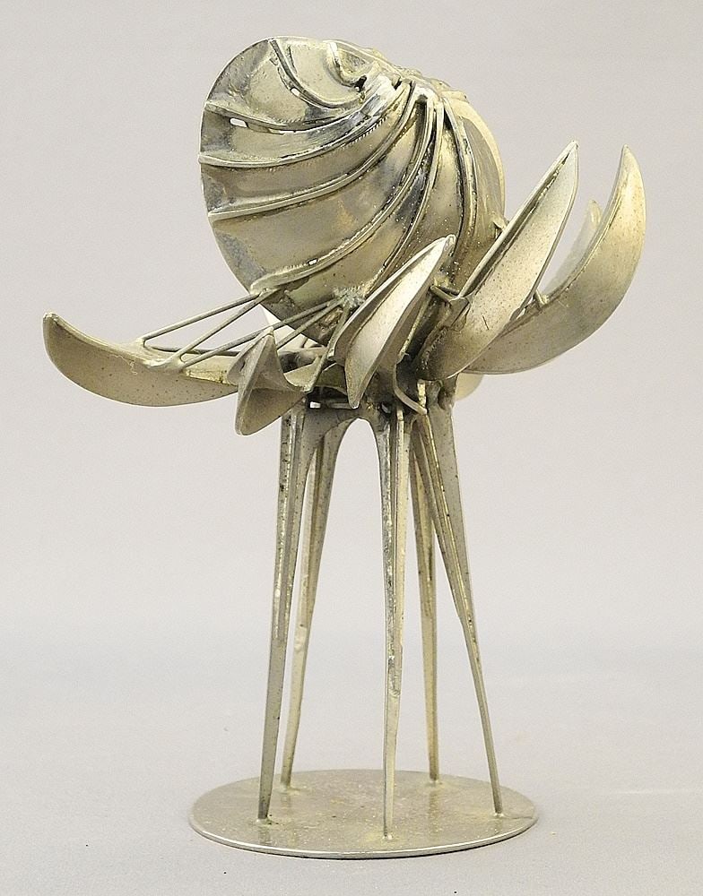 Metal Work Maquette Sculpture attributed to George Norris, 4 1/4"H: Metal Work Maquette Sculpture attributed to George Norris, 4 1/4"H