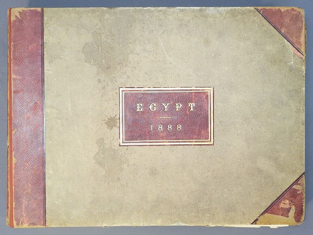 Photo Journal Album, 13"x18","Egypt 1888",Antonio Beato[32],P.Sebah[19], P.Dittrich[3]. (1 of 15)