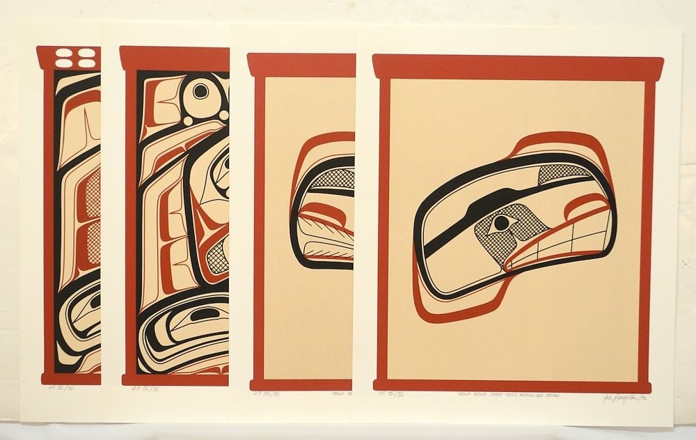 4 Serigraphs signed John Livingston /92, 21 1/8" x 29" & 21" x 17 1/4" (1 of 12)