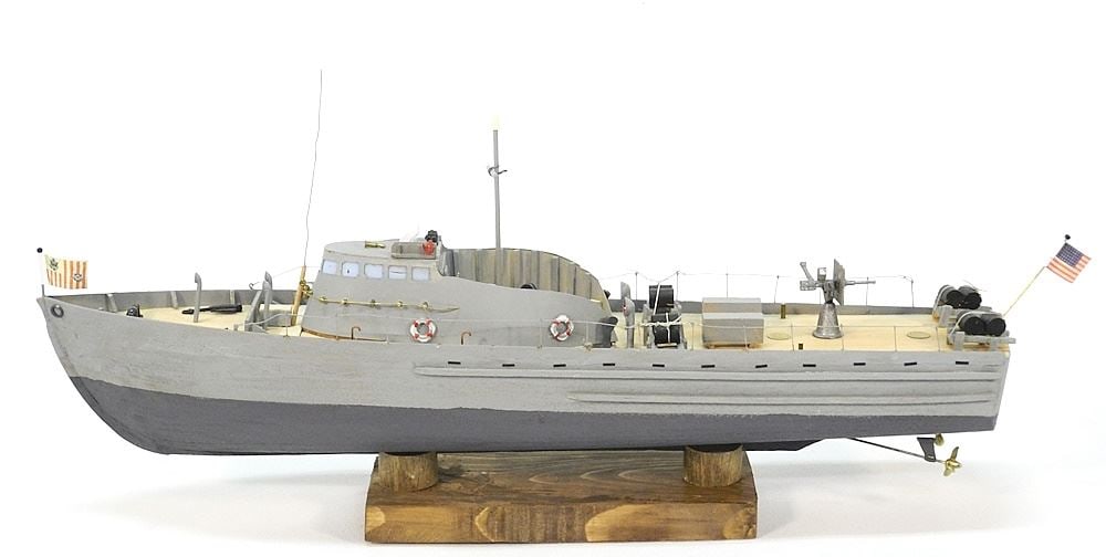 Model Ship "Gunboat", 17"L. (1 of 3)
