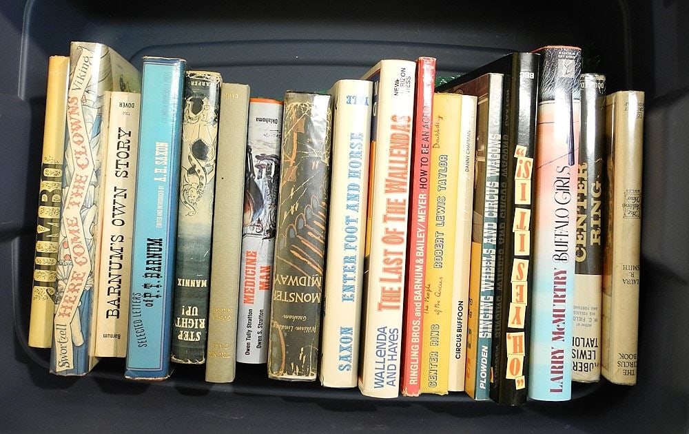 4 Totes of Circus Related Reference Materials. (1 of 2)