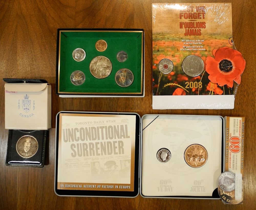 Canadian Coin Assortment: 1867-1967 Silver Dollar / 2008 First World War / etc. (1 of 1)