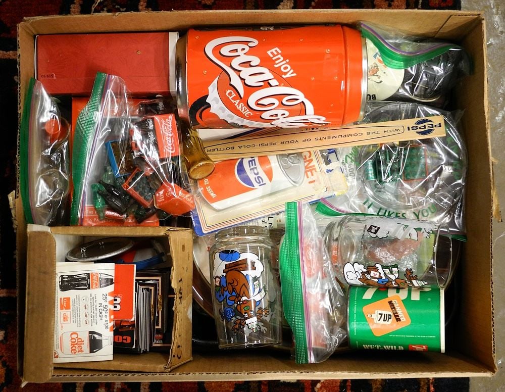 Collection of Coca Cola & Soda Pop Promotionals.: Collection of Coca Cola & Soda Pop Promotionals.