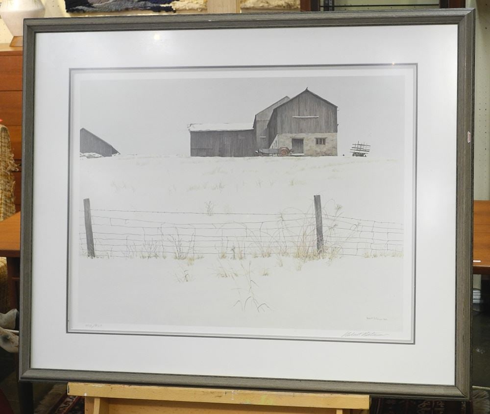 Limited Edition Print signed Robert Bateman, 20 1/2 x 27 1/2", "Centennial Farm", 410/950 (1 of 2)