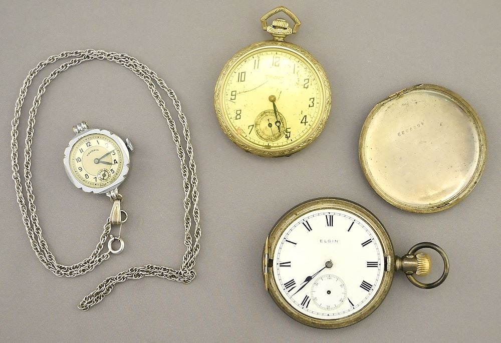 3 Watches: Sterling Elgin / Mitchel & Duncan / Novoris.: 3 Watches: Sterling Elgin / Mitchel & Duncan / Novoris.