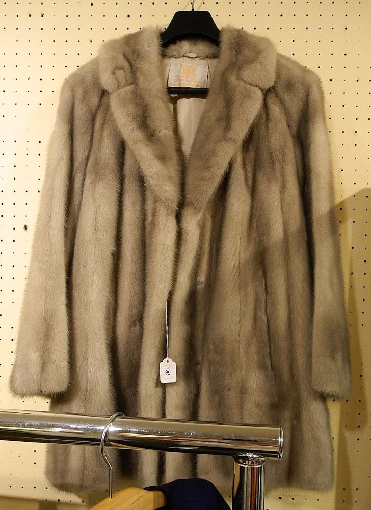 Silver Mink Coat. (1 of 1)