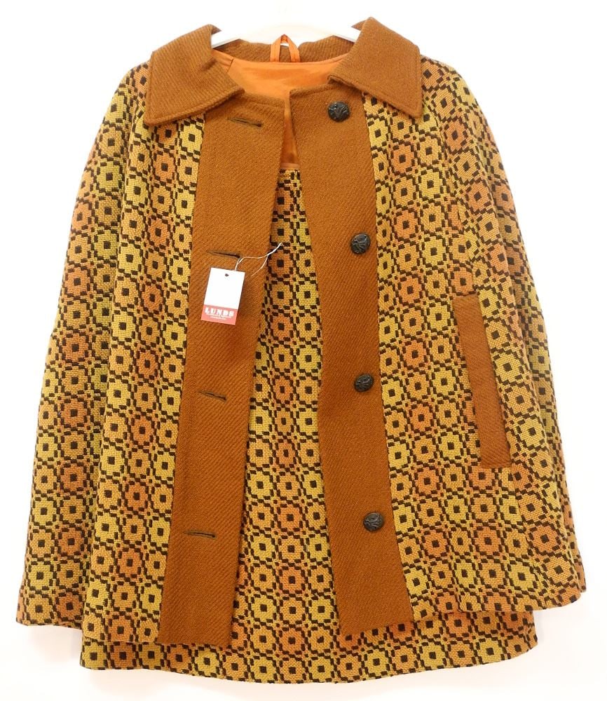 Glyntaf Fabrics 2 Piece Wool Skirt Suit Designed By Catherine Poulson. (1 of 4)