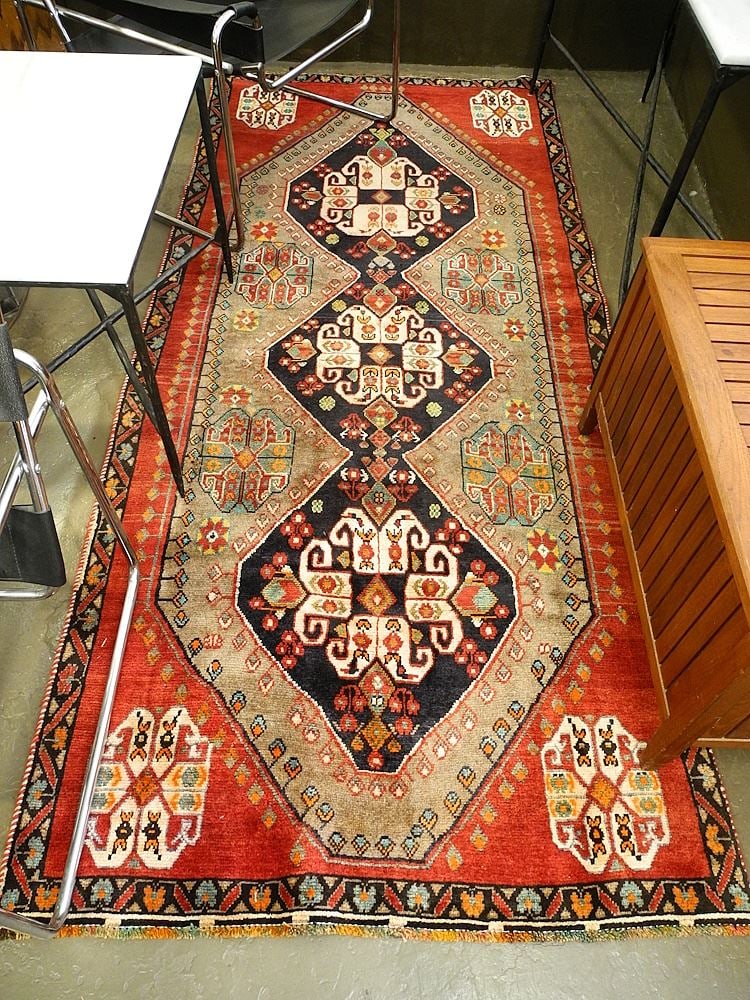 Shiraz Runner, Approximately 8'7 1/2" x 3'10". (1 of 3)