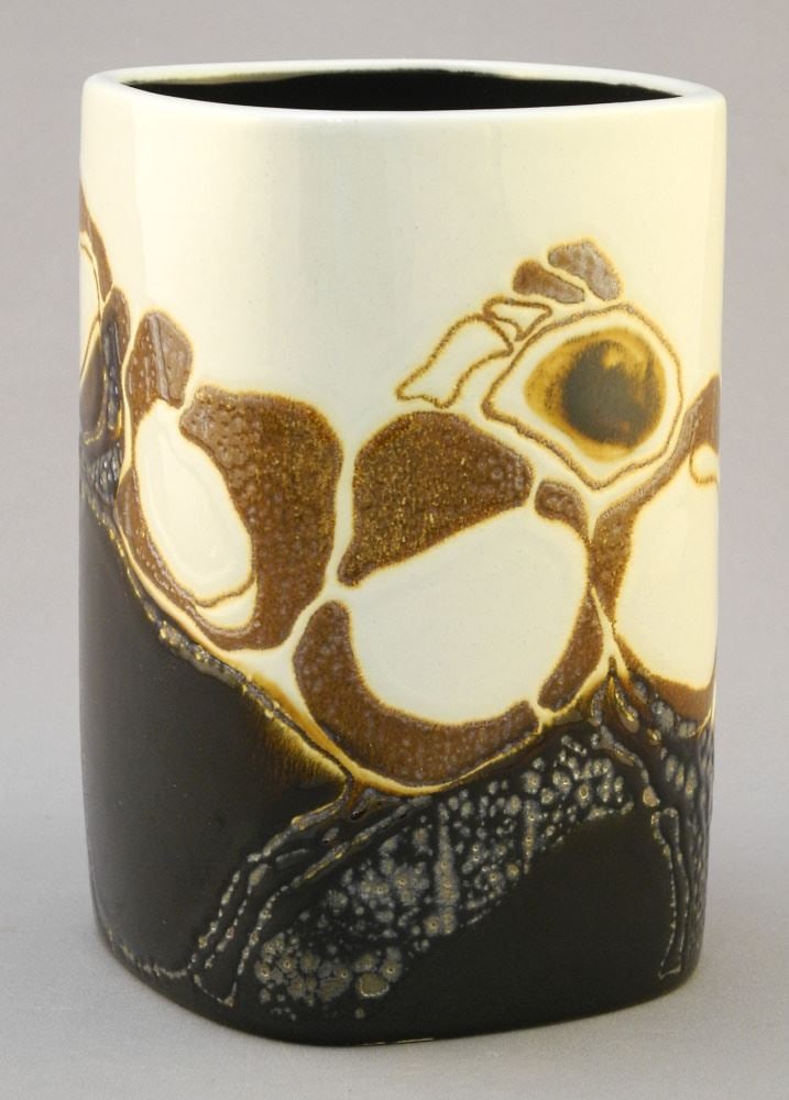 Royal Copenhagen Fajance Vase, Design Ellen Malmer, 5 3/8"H.: Royal Copenhagen Fajance Vase, Design Ellen Malmer, 5 3/8"H.
