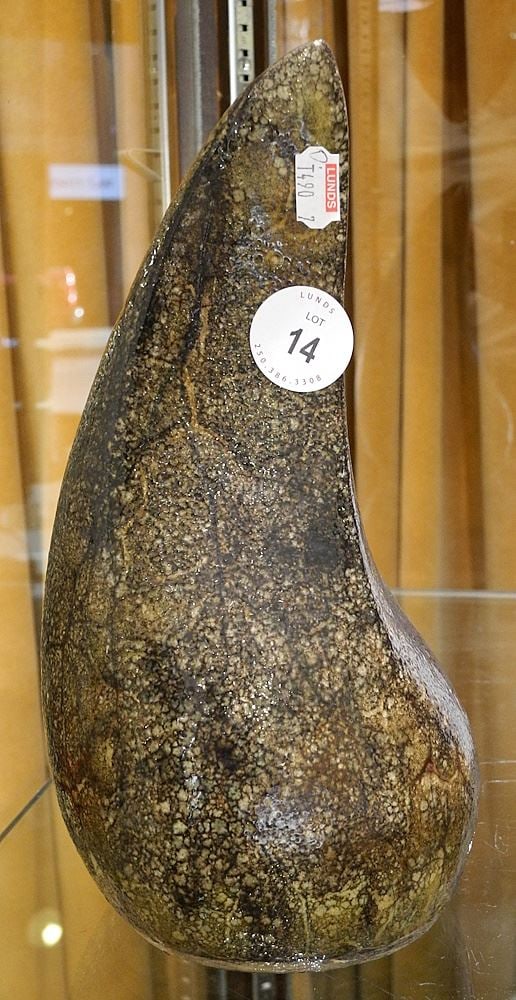 Biot France Pottery Vase monogrammed H.H.(Hans Hedberg), 9 1/2"H. (1 of 3)