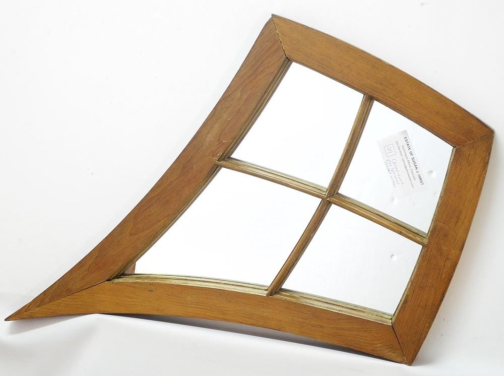 Canadiana Style Pine Framed Mirror, 23 3/4" x 25 3/4" x 1 3/4". (1 of 1)