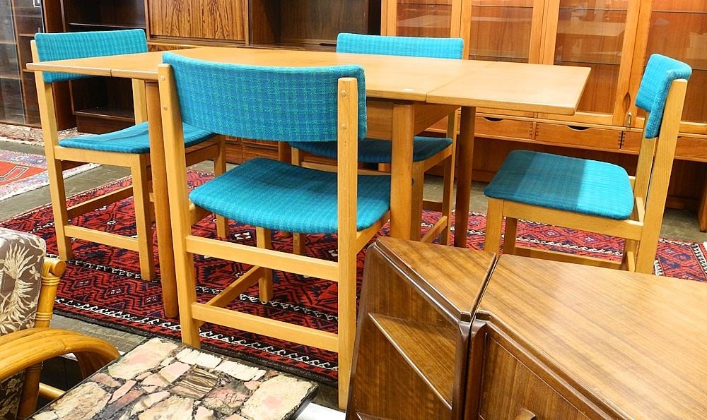 Four Farstrup Denmark No.246 Dining Chairs, 30 3/4"H.: Four Farstrup Denmark No.246 Dining Chairs, 30 3/4"H.