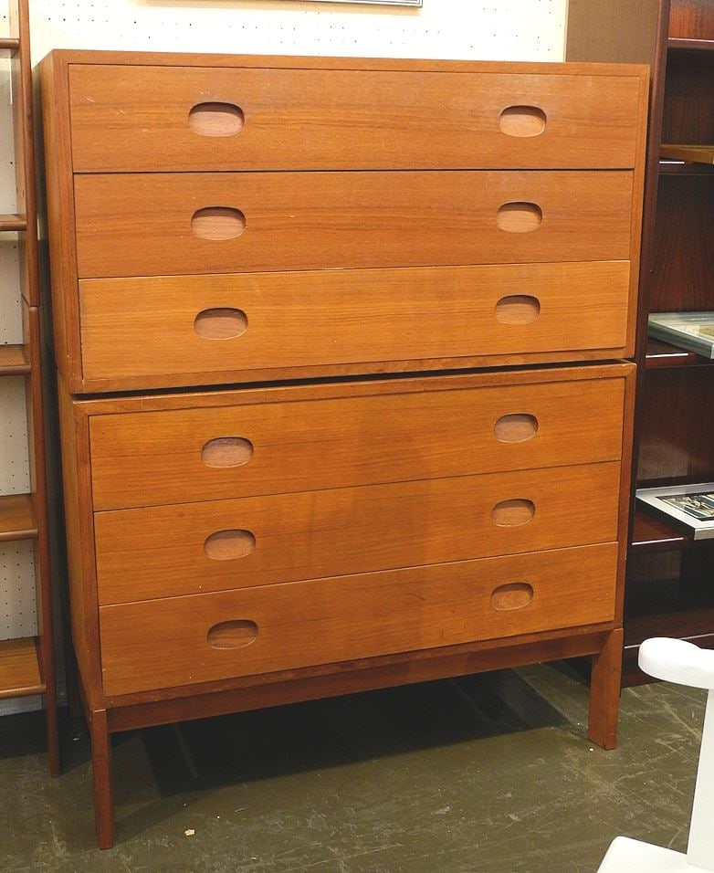 2 Vitre Denmark 3 Drawer Chests with One Base, 37 1/2" Wide (1 of 5)