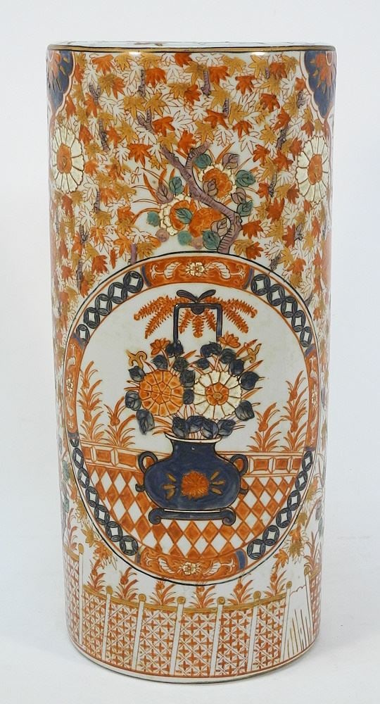 Imari Porcelain Umbrella Stand, 18 7/8"H. (1 of 4)