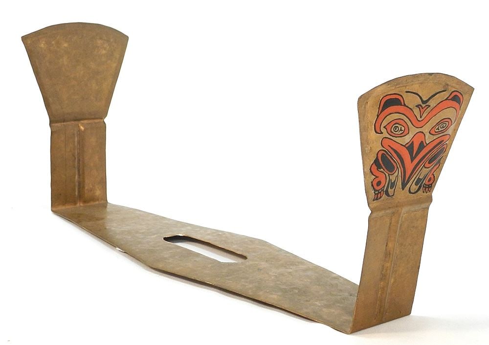 Set of Double "Copper" Bookends, 17" x 7 1/2".: Set of Double "Copper" Bookends, 17" x 7 1/2".