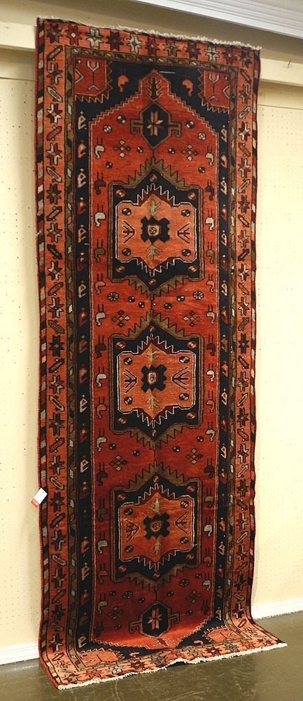 Hamedan Runner Approximately 9'5" x 3'3". (1 of 3)