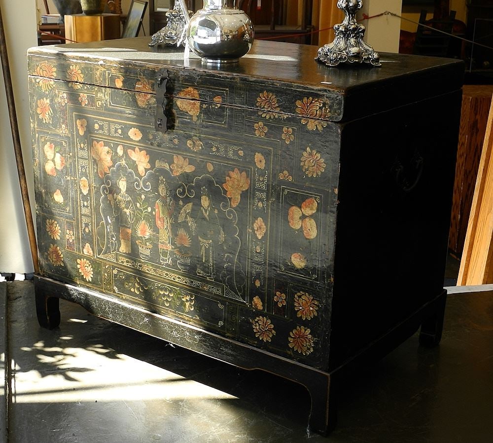 Shanxi Troupers Chest C.1900 on stand. (1 of 3)